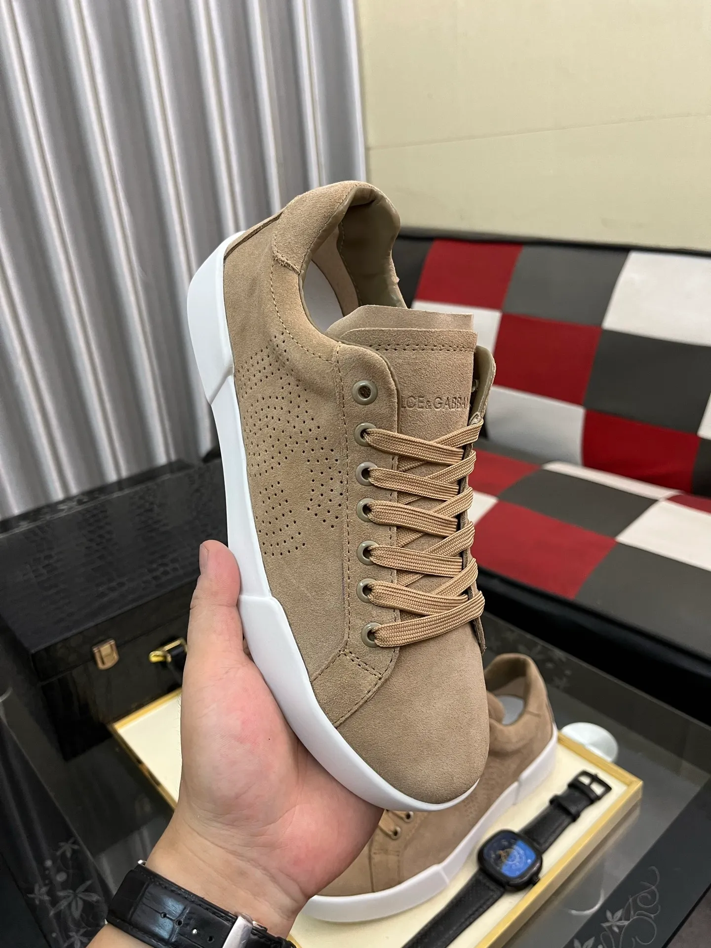Men's shoes 💰420⌚️⌚️【Dg～】Men's casual shoes 2025z cabinet sales simultaneously 🔶Size: 35-46#️⃣ 🔷1 color🔜The upper is made of multi-material splicing ➕Genuine leather lining, comfortable and breathable, sole: original comfortable and wear-resistant outsole, ⚠️real thing📱photographed🎬real thing is better📢📢📢